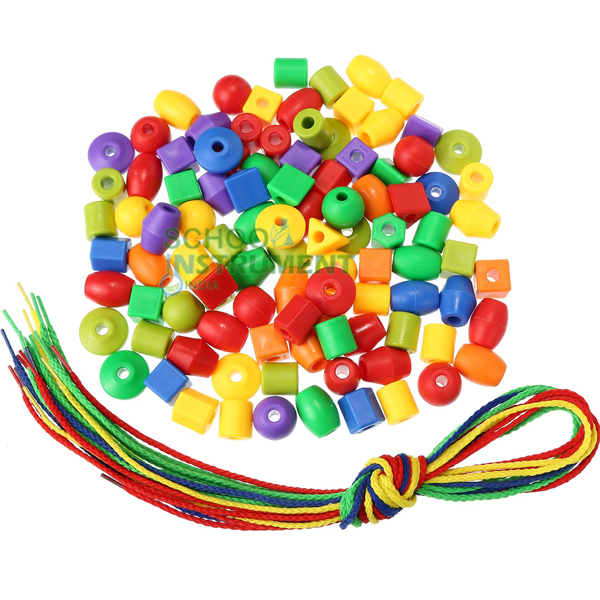 Beads with String set of 100 pcs